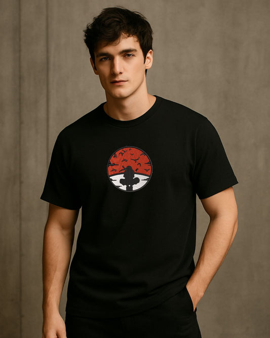 S-ON® Regular Fit 100% Cotton 240 GSM Premium Embroidered T-Shirt for Men | Heavyweight Fabric | Luxury Streetwear | Soft Breathable Fabric | Made in India