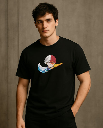 S-ON® Regular Fit 100% Cotton 240 GSM Premium Embroidered T-Shirt for Men | Heavyweight Fabric | Luxury Streetwear | Soft Breathable Fabric | Made in India