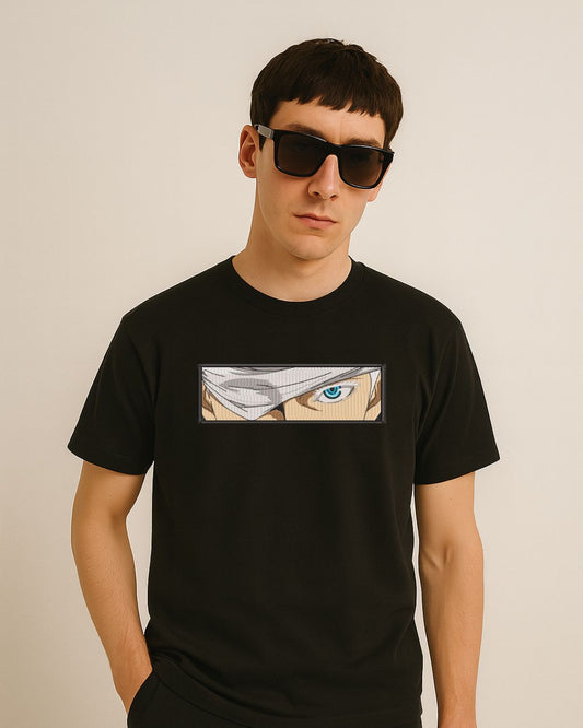 S-ON® Regular Fit 100% Cotton 240 GSM Premium Embroidered T-Shirt for Men | Heavyweight Fabric | Luxury Streetwear | Soft Breathable Fabric | Made in India