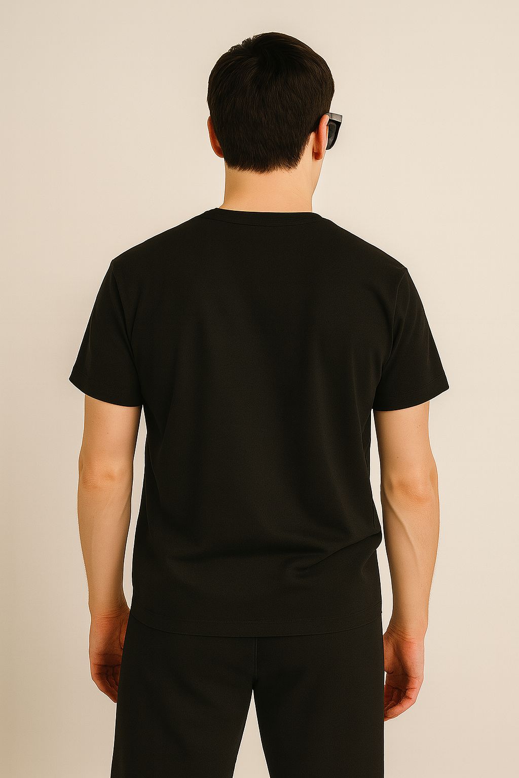 S-ON® Regular Fit 100% Cotton 240 GSM Premium Embroidered T-Shirt for Men | Heavyweight Fabric | Luxury Streetwear | Soft Breathable Fabric | Made in India