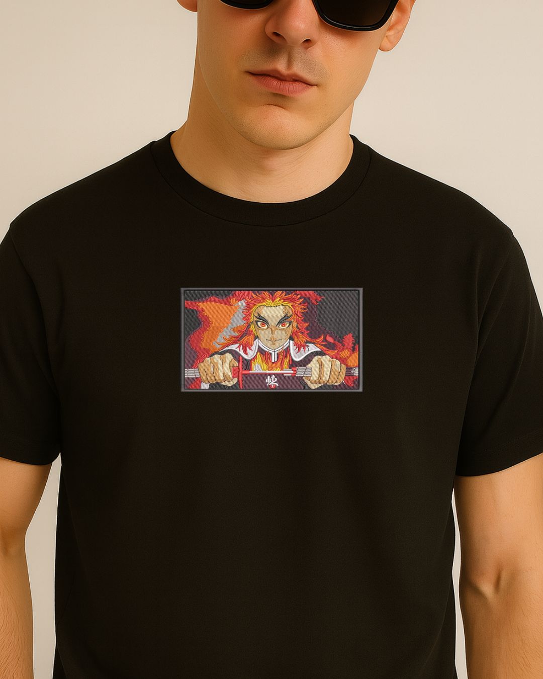 S-ON® Regular Fit 100% Cotton 240 GSM Premium Embroidered T-Shirt for Men | Heavyweight Fabric | Luxury Streetwear | Soft Breathable Fabric | Made in India